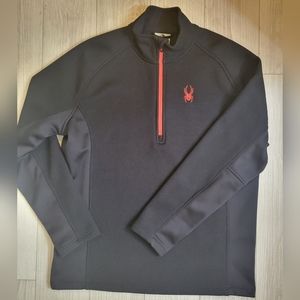 Spyder Men's Quarter Zip Fleece Sweater